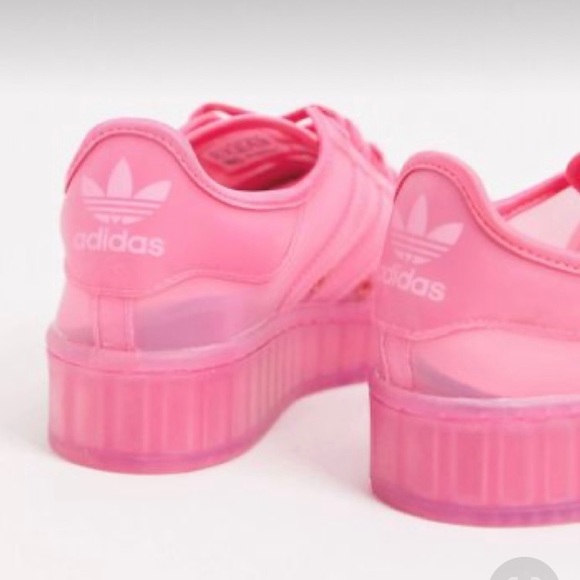 Adidas jelly superstars in neon pink - Picture 5 of 11